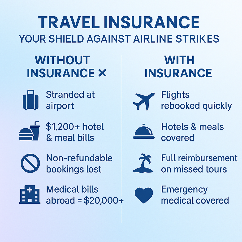 Travel insurance to protect against Air Canada Strikes